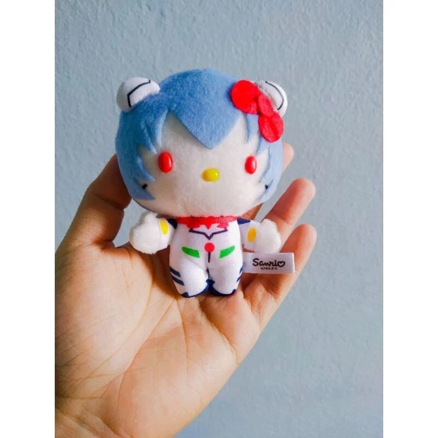 NEON GENESIS EVANGELION X Hello Kitty Rei Ayanami Plush Keychain 79.00