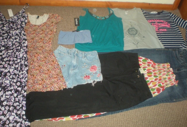 Bundle Girls Clothes age 15-16yrs Shorts Tops Dress Jumpsuit Jeans Topshop Booho