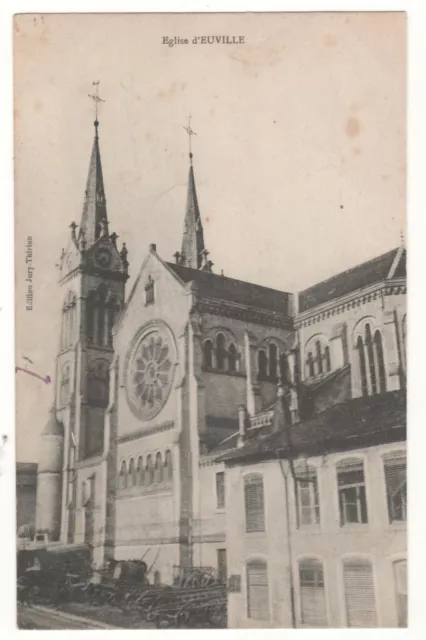 Cpa 55 - Euville : L'église (Meuse) Écrite
