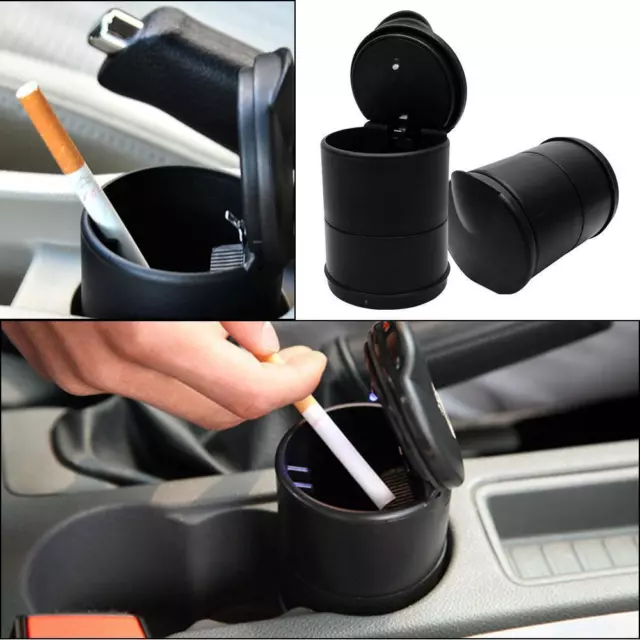 Universal Portable Car Ashtray Truck Cigarette Smoke Ashtray Ash Cylinder Holder 3