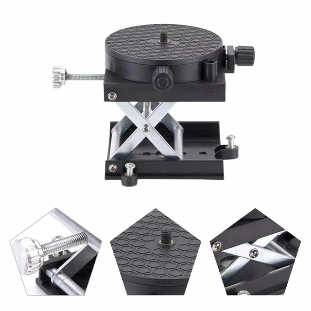 Pratico supporto piattaforma di sollevamento tavolo router lavorazione del legno ossido di alluminio