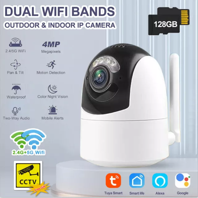 Tuya 4MP 4K 5G WIFI IP Kamera Wireless Outdoor CCTV Smart Home Sicherheit IR Cam