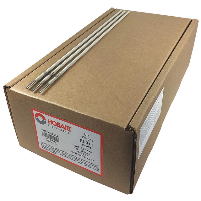 HOBART S112251-G31 Stick Electrode,5/32" Dia.,Carbon Steel