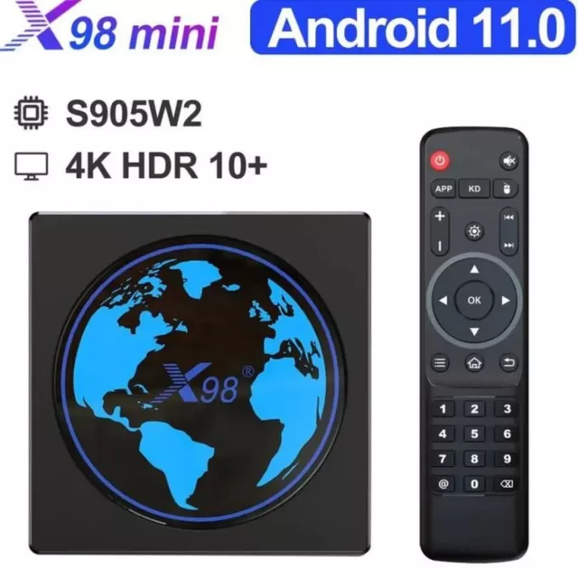 X98 Mini TV Box Android 11.0 Amlogic S905W2 4G 64GB Wifi bluetooth 5G *NEUF*