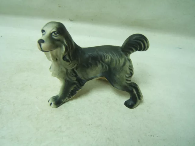 Vintage Spaniel Ceramic Figurine Made in Japan 3.5" Tall Exc. Condition