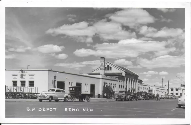Unused RPPC Southern Pacific Railroad Depot in Reno Nevada 1930-40s