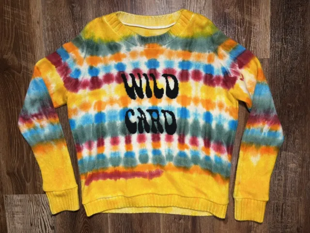 The Elder Statesman Wild Card Cashmere Tye Dye Sweater - Size Medium