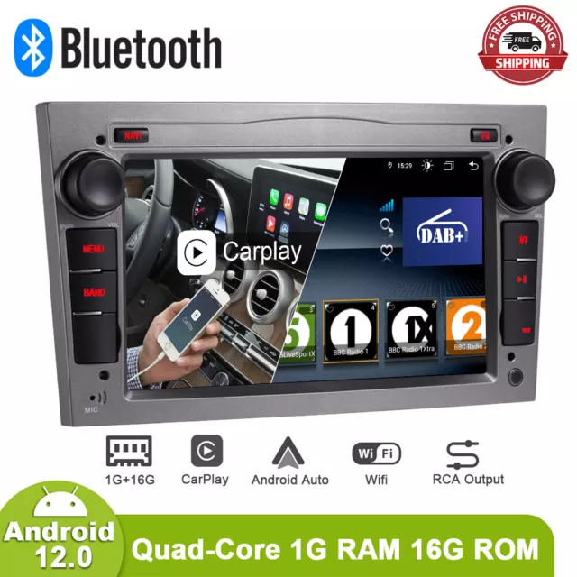 For Vauxhall/Opel Astra Corsa Vectra DAB+ Car Stereo Radio GPS SAT Nav WIFI 4G