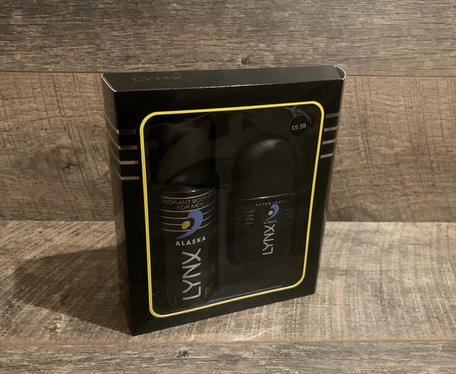 LYNX ALASKA VINTAGE Deodorant Aftershave Set NEW OLD STOCK