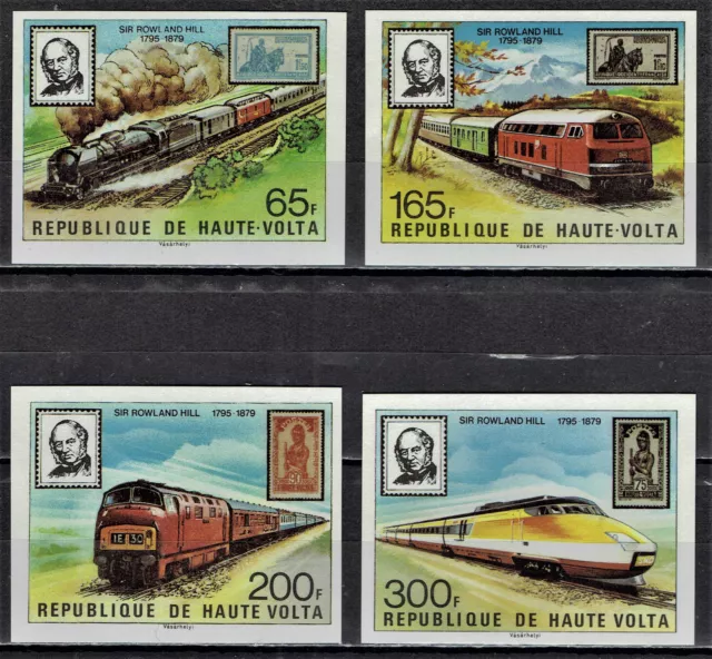 Obervolta / Upper Volta - Mi-Nr 755/758B postfrisch / MNH i** (J587)