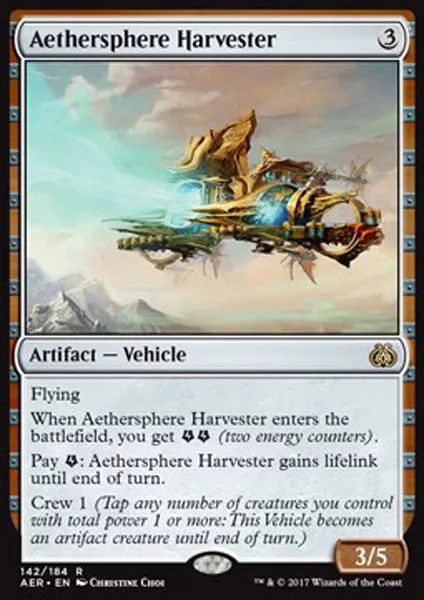 Mtg Aethersphere Harvester Exc - Mietitore Dell'etersfera - Aer - Magic