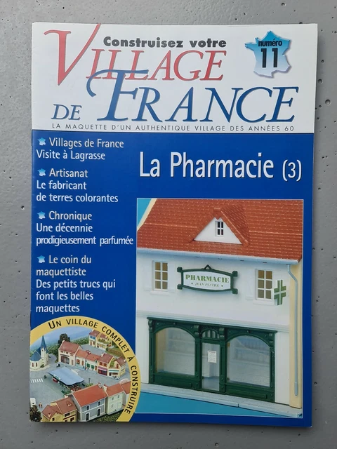 Ancienne Maquette De Ferme Village De France Par PRAS - Kit Non Monté (réf. 100) Avec Boîte D'origine, édition Train N°24-25-26