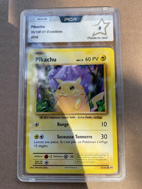 35/108 pikachu Évolution Xy Pca Psa Display Etb Pokémon 🔥🔥🔥 carte 