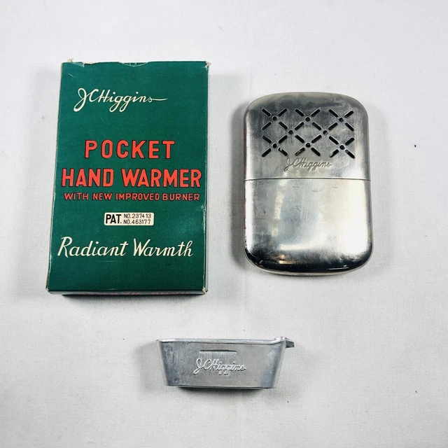 VINTAGE JC HIGGINS Sears Roebuck Pocket Metal Hand Warmer Japan 24.99