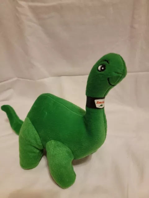 Sinclair Gas Oil Mascot Green Brontosaurus Dinosaur 13" Promotional Plush