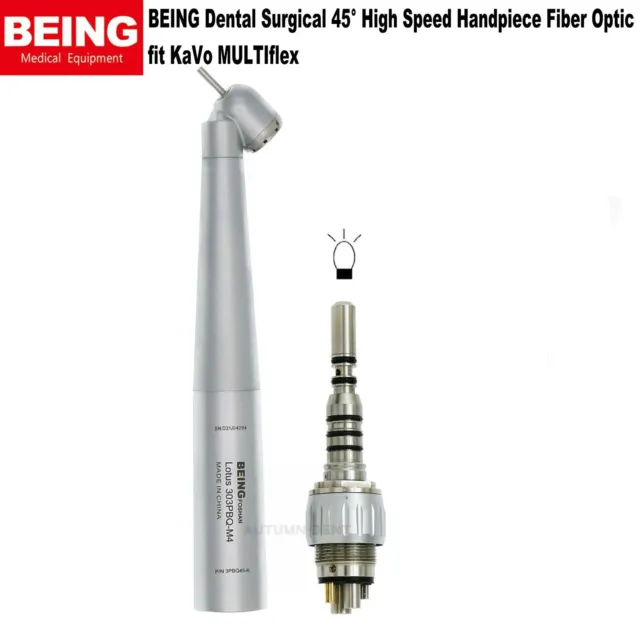 BEING Dental Surgical 45° High Speed Handpiece Fiber Optic fit KaVo MULTIflex