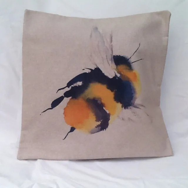 Handmade lined   Cushion Cover   Bumble Bee
