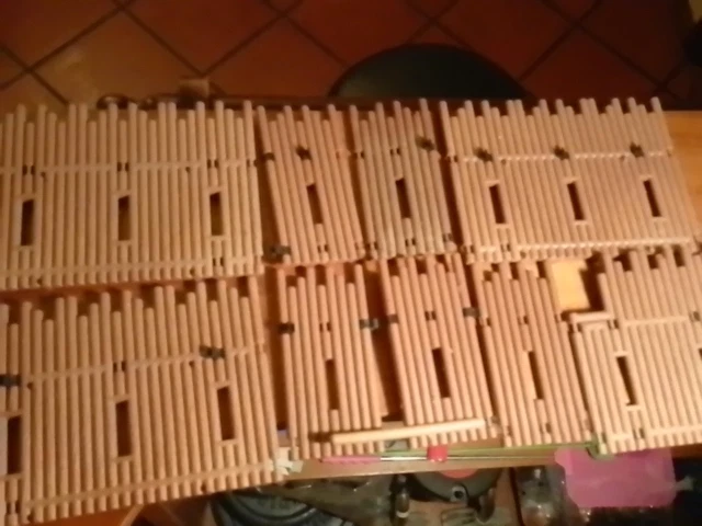 Lot X2 Petites Palissades Playmobil Western Pour Fort - Modèles 3419, 3773, 3806, 3028