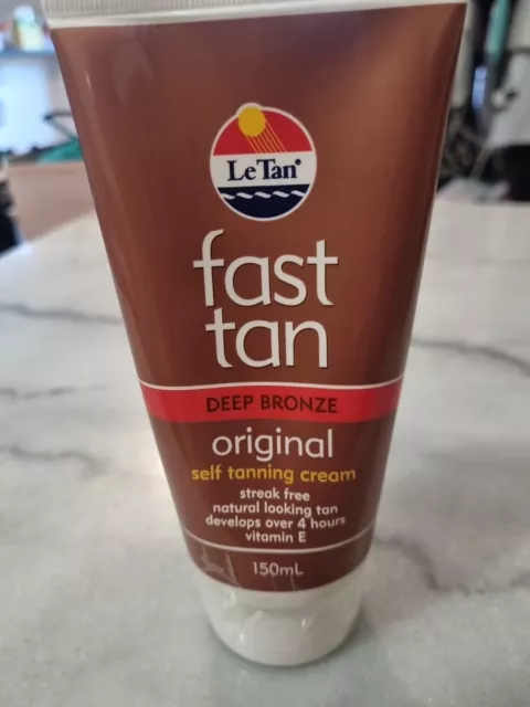 💜 Le Tan Fast Tan DEEP BRONZER original Self Tanning Cream 150ml