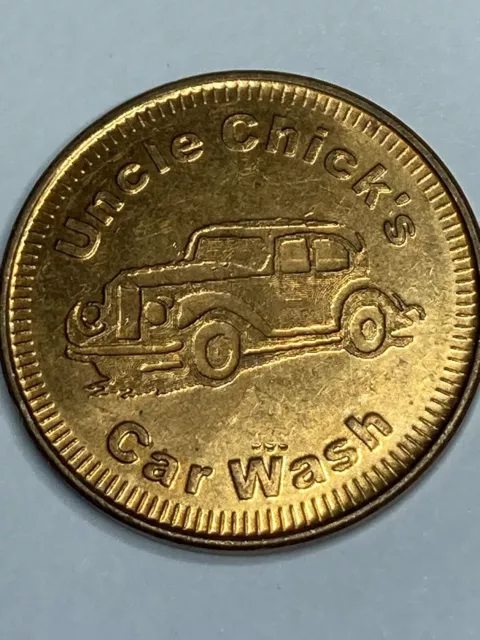 RARE UNCLE CHICK'S CAR WASH TOKEN OLDSMAR FLORIDA OBSOLETE #qp1