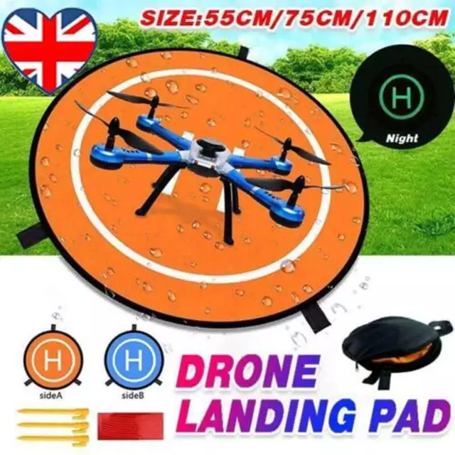 55cm 75cm 110cm Drone Landing Launch Pad Helipad For DJI Mavic Phantom RC Drone