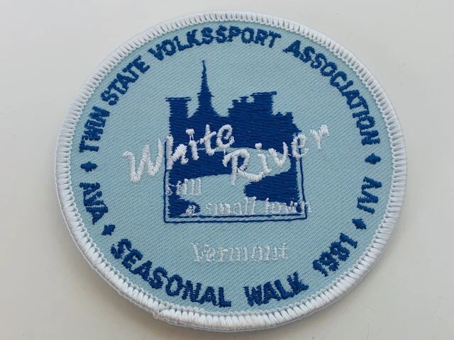 Advertising Patch Logo Emblem Sew vtg patches White River Vermont VT 1981 IVV