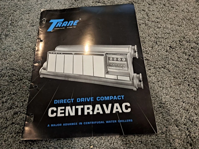 Trane Direct Drive Compact Centravac Centrifugal Water Chiller Brochure