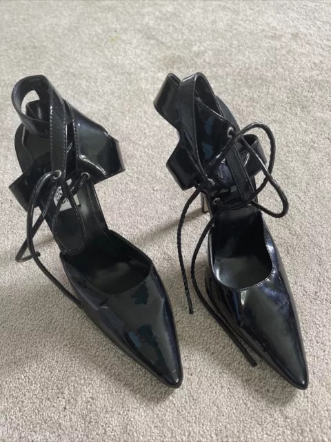 fredericks of hollywood black sexy heels size 7m GR8