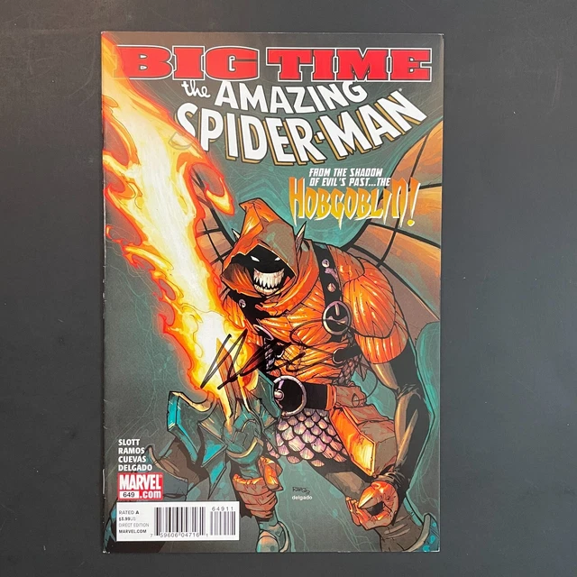 Amazing Spider-Man 649 SIGNED Ramos KEY 1st Hobgoblin Urich Marvel 2011 Slott