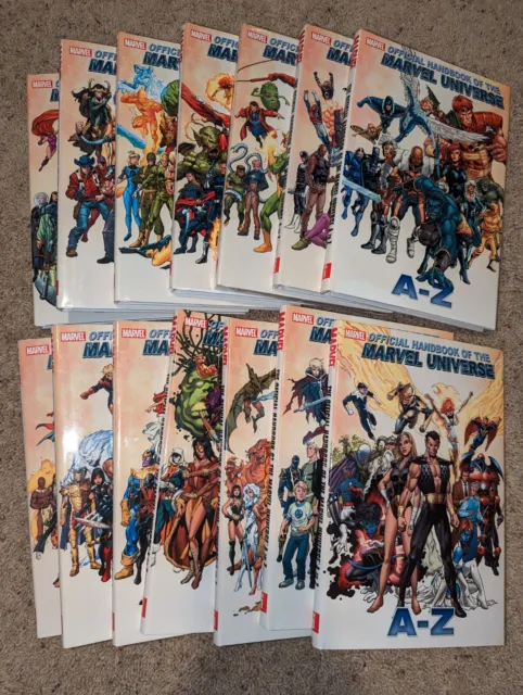 The Official Handbook Of The Marvel Universe A-Z Hardback Volume 1-14 Set
