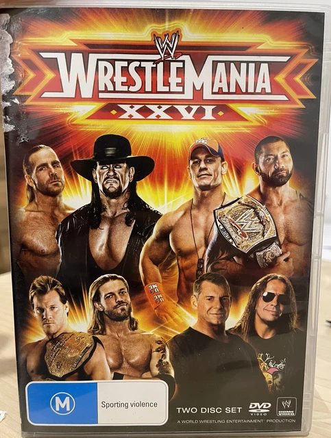 WWE : WRESTLEMANIA XXVI (26) - 3 Disc Set - DVD - Region 4 Like New Free  Post $8.00 - PicClick AU