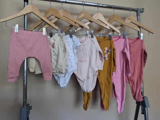 Girls Clothes Bundle 3-6 months Baby Girl Babygrows Vest Leggings Next