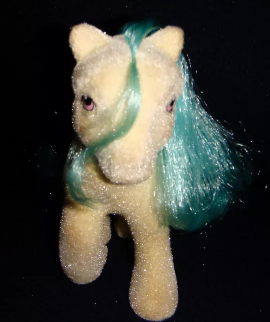 Rose: My Little Pony Vintage So Soft SS Flocked Pony Cupcake NEAR MINT G1 3