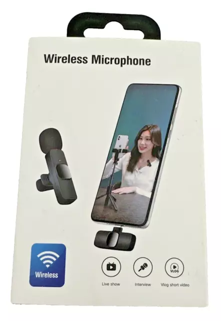 Cell Phone Wireless Microphone Voice Mic Recorder External Stereo Mini Personal