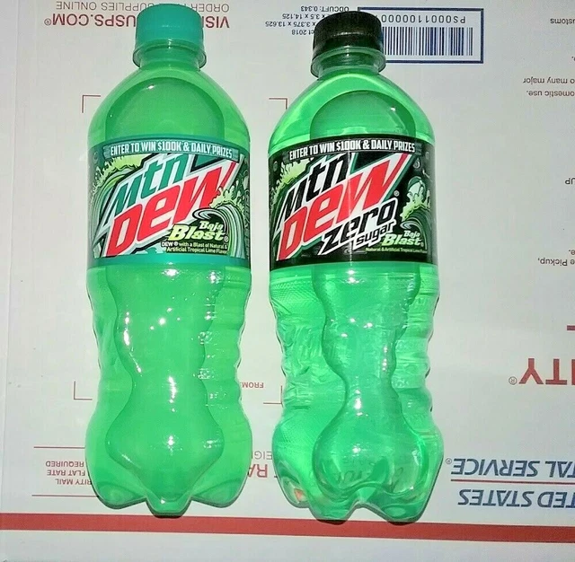 2021 BAJA BLAST ZERO SUCRE TACO BELL MTN DEW 2 BOUTEILLES 20 oz EUR 39