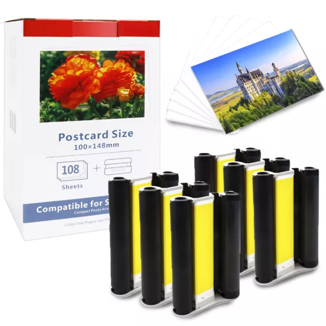 Patronen & Fotopapier Kompatibel Canon KP-108IN / RP-108 Selphy CP 1300 1200 910