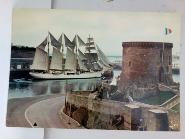 Cpsm Cpm 29 Finistère Bretagne Brest Quatre Mâts Voilier Chilien Éditions Jos