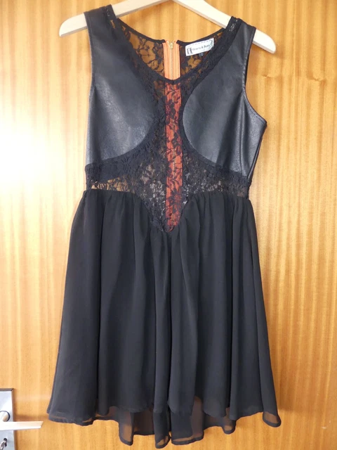Hearts & Bows Black Lace Evening Dress - Size 10 - Lovely
