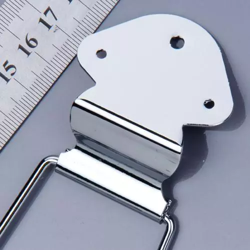 Chrom 6-saitige Trapez Tailpiece Saitenhalter Für Archtop E-Gitarre 2