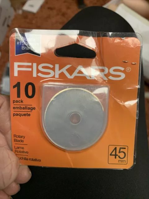 fiskars rotary cutter blade 45mm 10pk