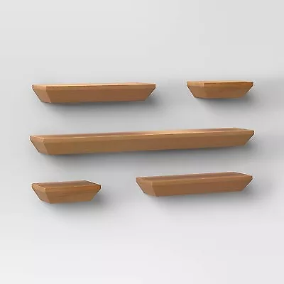 5pc Wedge Shelves Natural - Threshold