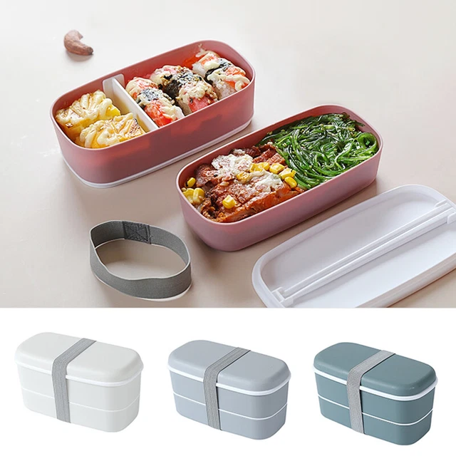 Fresco Caja Fiambrera Doble Capa Bento Picnic Apto para Microondas Australia