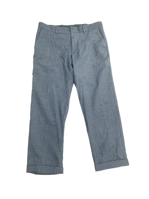 Martin Margiela FW 2003 Grey Striped Formal Pants Size 52 / US 35 - 36