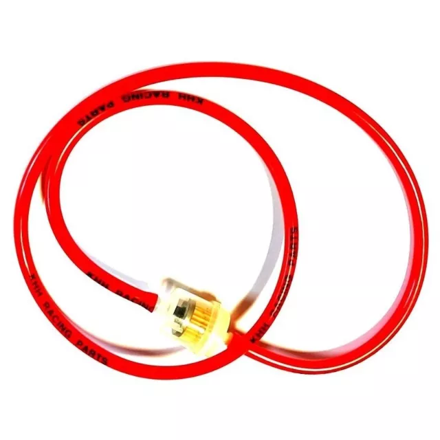 Red Fuel Line Filter For Honda Street Motorcycle Bike Racing Cruise Dual Sport