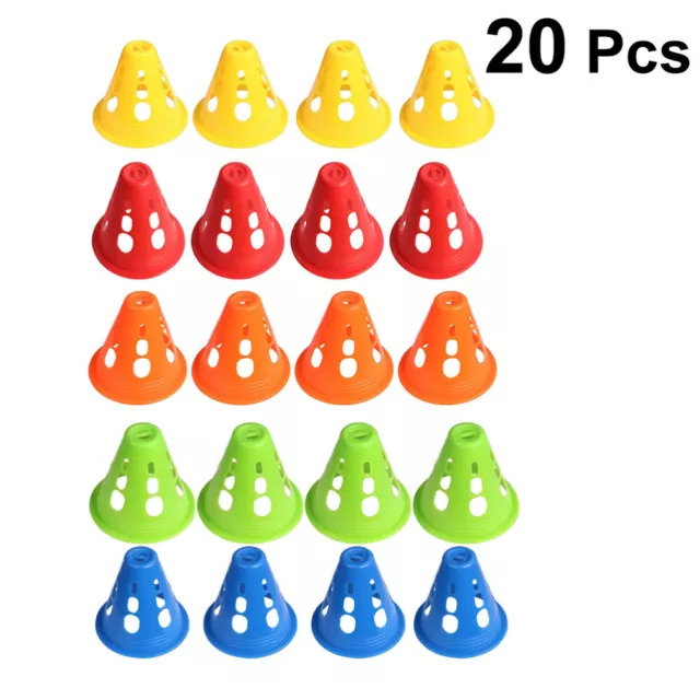 20pcs small cones for training Roller Skating Cone Slalom Skating Cones Agility