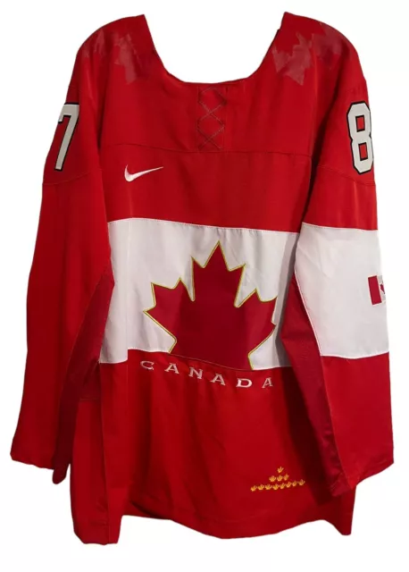 Nike Team Canada #87 Sidney Crosby 2014 Winter Olympics Sochi Jersey Sz Medium