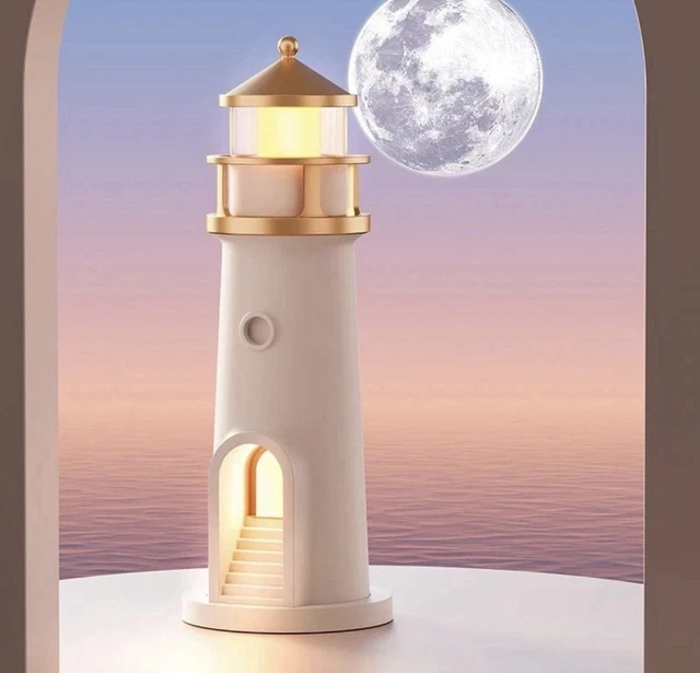Projector Back Controls MOON LAMP PROJECTION Lighthouse Lamps Night Light Remote Control ...