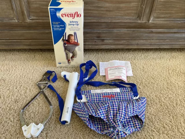 Evenflo Over The Door Jumper (Johnny Jump Up) Vtg 2000 Complete In Box!! Rare
