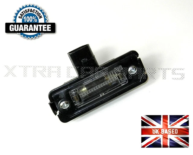 2x Number Plate Light Assembly For VW Transporter & Jetta – 3B5943021E Halogen Replacement