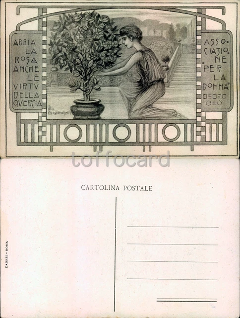 Liberty Art Nouveau-Associazione Per La Donna-C14-136